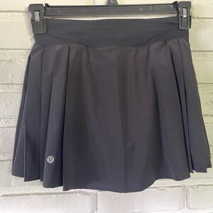 Lululemon Black Pleated Tennis Skirt Size 4